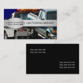 Visitekaartjes voor sleepdiensten voor motorvoertu (Voorkant / Achterkant)