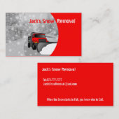 Visitekaartjes voor sneeuwverwijdering - Kleur ver (Voorkant / Achterkant)