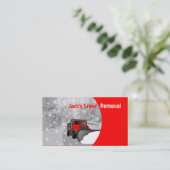 Visitekaartjes voor sneeuwverwijdering - Kleur ver (Staand voorkant)