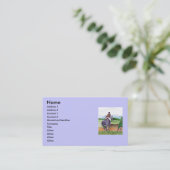 Visitekaartjes voor snoeppaarden (Staand voorkant)