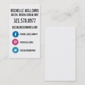 Visitekaartjes voor sociale media (Voorkant / Achterkant)