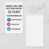 Visitekaartjes voor sociale media (Voorkant / Achterkant)