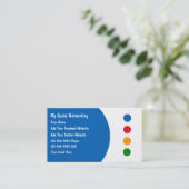 Visitekaartjes voor sociale netwerken (Staand voorkant)