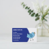 Visitekaartjes voor sociale netwerken (Staand voorkant)