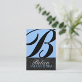 Visitekaartjes voor spa-benoeming afsprakenkaartje (Staand voorkant)