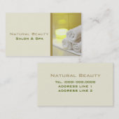 Visitekaartjes voor spa en salon (Voorkant / Achterkant)
