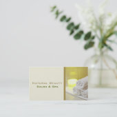 Visitekaartjes voor spa en salon (Staand voorkant)