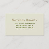 Visitekaartjes voor spa en salon (Achterkant)