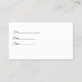 Visitekaartjes voor spinkelassen (Achterkant)