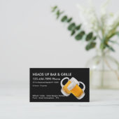 Visitekaartjes voor staaf en café (Staand voorkant)