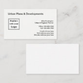Visitekaartjes voor stadsplanning en -ontwikkeling (Voorkant / Achterkant)