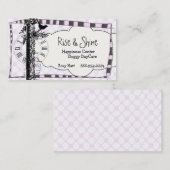 Visitekaartjes voor stijgingen en schijn bij geluk (Voorkant / Achterkant)