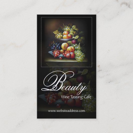 Visitekaartjes voor  stilstaand fruitontwerp (Voorkant)