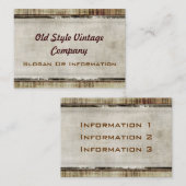 Visitekaartjes voor  structuurstijl (Voorkant / Achterkant)