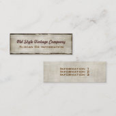 Visitekaartjes voor structuurstijl (Voorkant / Achterkant)