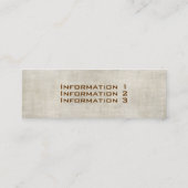 Visitekaartjes voor structuurstijl (Achterkant)