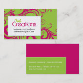 VISITEKAARTJES VOOR STYLISCHE DESIGNER (Voorkant / Achterkant)