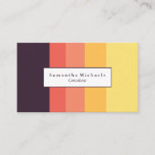 Visitekaartjes voor Sunset Color Block (Voorkant)