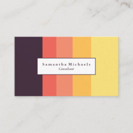 Visitekaartjes voor Sunset Color Block
