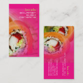Visitekaartjes voor sushi van PixDezines (Voorkant / Achterkant)