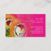 Visitekaartjes voor sushi van PixDezines (Achterkant)
