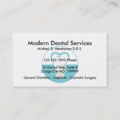 Visitekaartjes voor tandheelkundige chirurgie (Voorkant)