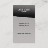 Visitekaartjes voor tapijtreiniger (Achterkant)