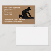 Visitekaartjes voor tapijtreiniging en -installati (Voorkant / Achterkant)