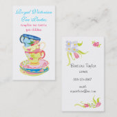 Visitekaartjes voor thea- of keramische diensten (Voorkant / Achterkant)