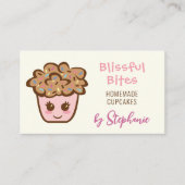 Visitekaartjes voor thuisbakker van Cupcakes (Voorkant)