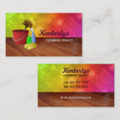 Visitekaartjes voor thuisreiniging (Voorkant / Achterkant)