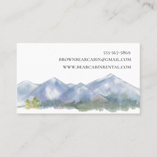 Visitekaartjes voor thuisventilatie in het Cabinge (Achterkant)