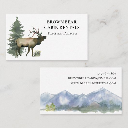 Visitekaartjes voor thuisventilatie in het Cabinge (Voorkant / Achterkant)