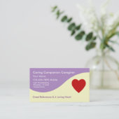 Visitekaartjes voor thuisverzorgers (Staand voorkant)