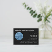 Visitekaartjes voor thuiswaterfiltersystemen (Staand voorkant)