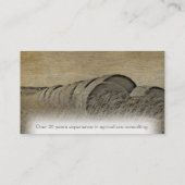 Visitekaartjes voor tractoren en windmolens (Achterkant)