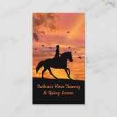 Visitekaartjes voor training paardenrennen (Voorkant)