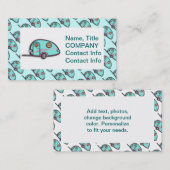 Visitekaartjes voor trappendienst aan de treinstel (Voorkant / Achterkant)