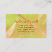 visitekaartjes voor tropische bladwaterverf (Achterkant)