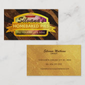 Visitekaartjes voor uitgelekte taarten (Voorkant / Achterkant)