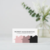 Visitekaartjes voor vastgoedbeheer (Staand voorkant)