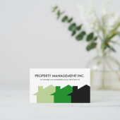 Visitekaartjes voor vastgoedbeheer (Staand voorkant)