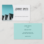 Visitekaartjes voor vastgoedbeleggersslogans (Voorkant / Achterkant)