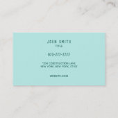 Visitekaartjes voor vastgoedbeleggersslogans (Achterkant)