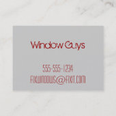  Visitekaartjes voor vensterconstructie (Achterkant)