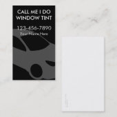Visitekaartjes voor venstertinten (Voorkant / Achterkant)