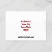 Visitekaartjes voor verfservices (Achterkant)