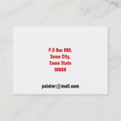 Visitekaartjes voor verfservices (Achterkant)