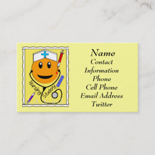 Visitekaartjes voor verpleegkundige Studenten Contactkaartje