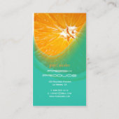 Visitekaartjes voor verse sinaasappels (Achterkant)